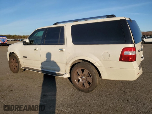2008 Ford Expedition EL Limited with VIN 1FMFK20578LA43722, listed as a Copart auction lot 80646574 with 163,636 mi miles and Salvage Title. Bid and sale history available at carsss.com. Image 2.