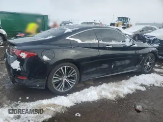 2017 Infiniti Q60 Premium with VIN JN1CV7EL4HM320567, listed as a Copart auction lot 79455314 with 74,043 mi miles and Salvage title. Bid and sale history available at DreamBid. Image 3.