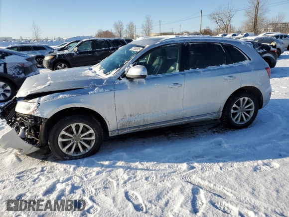 2014 Audi Q5 with VIN WA1LGCFP8EA111969, listed as a Copart auction lot 42185205 with 103,199 mi miles and Salvage title. Bid and sale history available at DreamBid. Image 1.