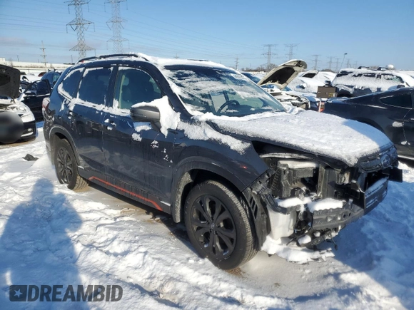 2023 Subaru Forester Sport with VIN JF2SKAGC2PH417450, listed as a Copart auction lot 44503355 with 37,931 mi miles and Salvage Title. Bid and sale history available at carsss.com. Image 4.