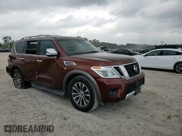 2017 Nissan Armada SL with VIN JN8AY2NDXH9008199, listed as a Copart auction lot 50427455 with 170,542 mi miles and Salvage Title. Bid and sale history available at carsss.com. Image 11.