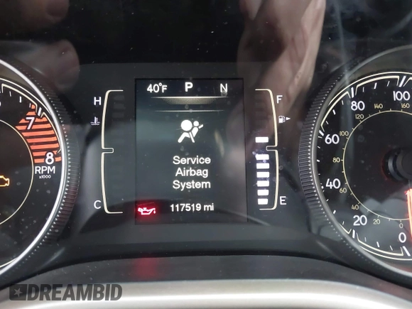 2016 Jeep Cherokee Latitude with VIN 1C4PJMCS1GW255876, listed as a IAAI auction lot 41775711 with 117,519 mi miles. Bid and sale history available at carsss.com. Image 7.
