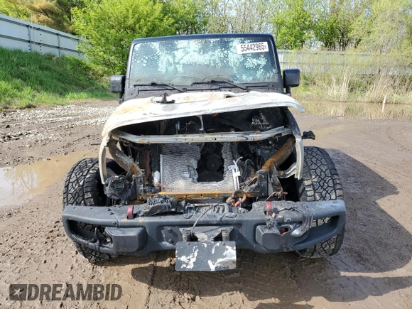 2015 Jeep Wrangler Unlimited Rubicon Hard Rock z VIN 1C4HJWFG5FL706170, wystawiony jako Copart lot #55442965 z przebiegiem Nie podano mil oraz Czysty tytuł • Clean title. Historia ofert i sprzedaży dostępna na DreamBid. Obrazek 5.