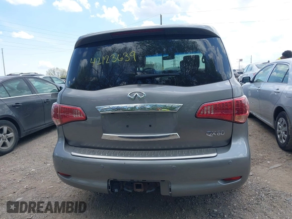 2014 Infiniti QX80 with VIN JN8AZ2NE4E9064351, listed as a IAAI auction lot 42123639 with 164,540 mi miles. Bid and sale history available at carsss.com. Image 17.