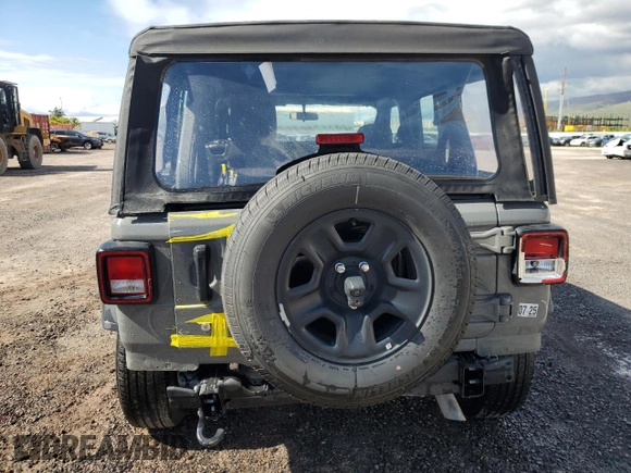 2023 Jeep Wrangler Sport with VIN 1C4HJXDG9PW699538, listed as a Copart auction lot 44275595 with 23,331 mi miles and Clean Title. Bid and sale history available at DreamBid. Image 6.