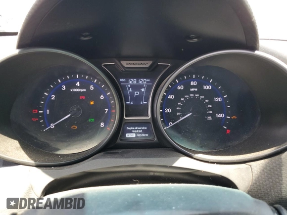 2013 Hyundai Veloster Turbo with VIN KMHTC6AE2DU162790, listed as a Copart auction lot 66404685 with 128,120 mi miles and Clean title. Bid and sale history available at DreamBid. Image 9.