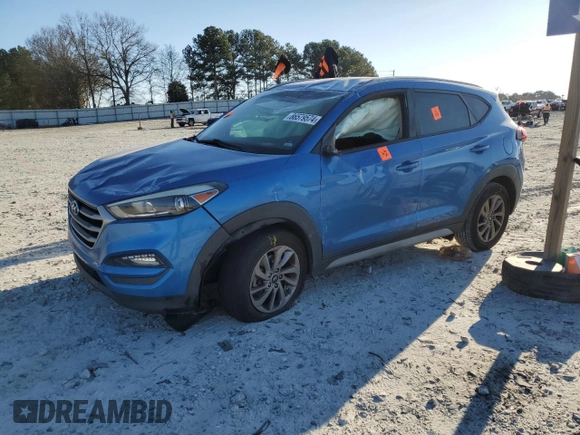 2018 Hyundai Tucson SEL Plus with VIN KM8J33A40JU617550, listed as a Copart auction lot 86579574 with 108,837 mi miles and Salvage Title. Bid and sale history available at carsss.com. Image 1.