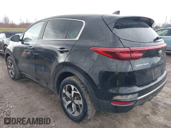 2020 Kia Sportage LX with VIN KNDPMCAC1L7662825, listed as a IAAI auction lot 42031280 with 123,595 mi miles and . Bid and sale history available at carsss.com. Image 3.