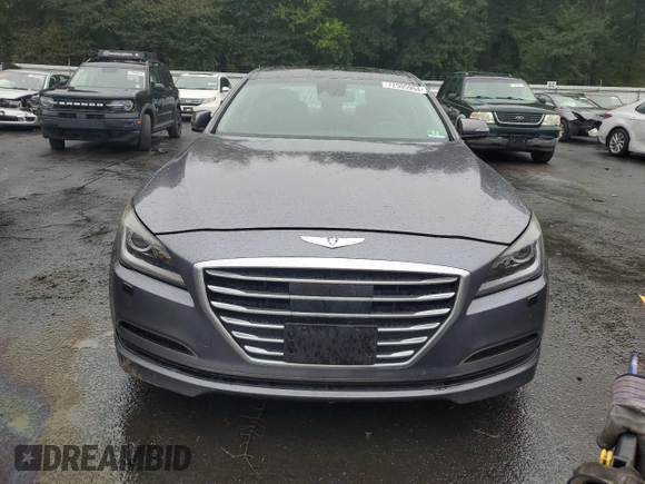 2015 Hyundai Genesis 3.8L with VIN KMHGN4JE8FU017367, listed as a Copart auction lot 72905964 with 107,057 mi miles and Salvage Title. Bid and sale history available at carsss.com. Image 5.
