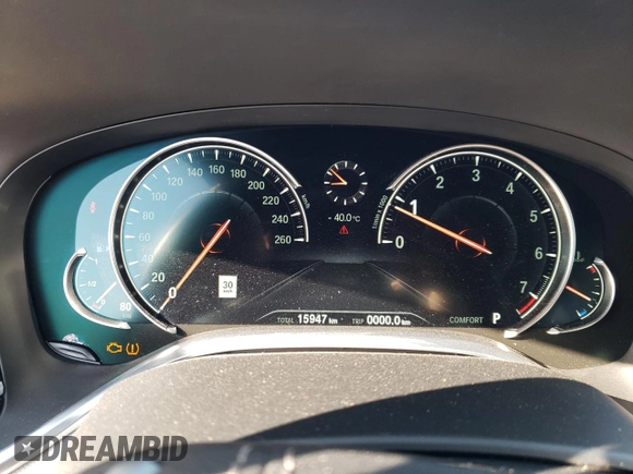 2017 BMW 7 Series 750i xDrive with VIN WBA7B0C55HG527046, listed as a Copart auction lot 41707455 with 15,947 mi miles and Salvage title. Bid and sale history available at DreamBid. Image 9.