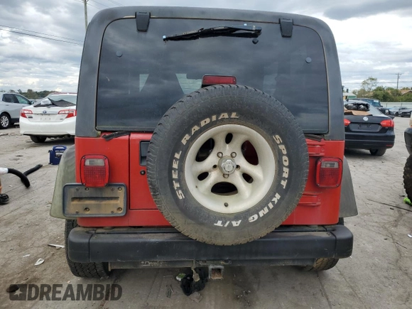 1997 Jeep Wrangler Sport with VIN 1J4FY19S1VP548675, listed as a Copart auction lot 66413504 with 0 mi miles and Salvage Title. Bid and sale history available at carsss.com. Image 11.