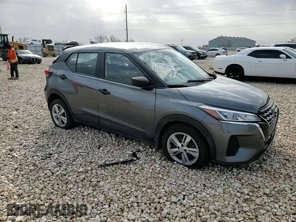 2021 Nissan Kicks S with VIN 3N1CP5BV9ML522426, listed as a Copart auction lot 47538555 with 5,923 mi miles and Salvage Title. Bid and sale history available at carsss.com. Image 12.