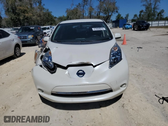 2016 Nissan LEAF SV with VIN 1N4BZ0CP2GC303867, listed as a Copart auction lot 47894815 with 85,797 mi miles and Salvage Title. Bid and sale history available at carsss.com. Image 5.