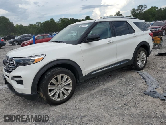 2021 Ford Explorer Limited z VIN 1FM5K8FW6MNA13432, wystawiony jako Copart lot #63597195 z przebiegiem 20 874 mil mil oraz Szkoda całkowita • Salvage title. Historia ofert i sprzedaży dostępna na DreamBid. Obrazek 1.