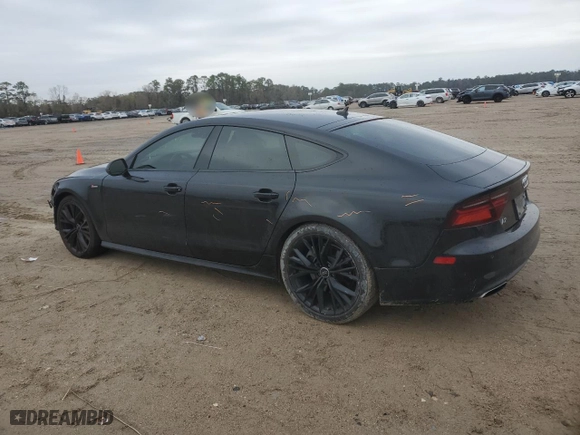 2017 Audi A7 Premium Plus with VIN WAUW2AFC9HN091504, listed as a Copart auction lot 88966485 with 84,731 mi miles and Salvage Title. Bid and sale history available at carsss.com. Image 2.