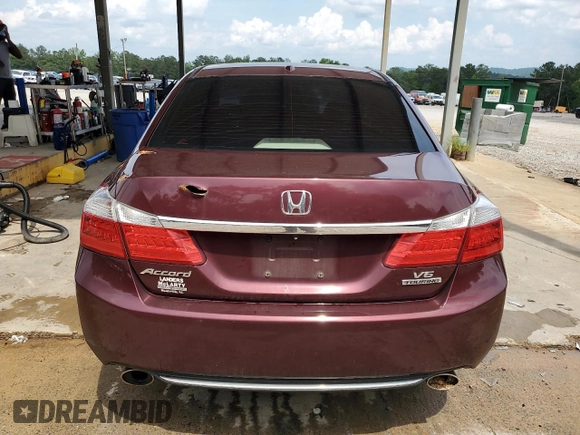2014 Honda Accord Touring with VIN 1HGCR3F99EA021734, listed as a Copart auction lot 59976805 with 141,020 mi miles and Salvage title. Bid and sale history available at DreamBid. Image 6.