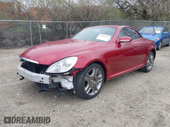 2006 Lexus SC with VIN JTHFN48Y369005760, listed as a IAAI auction lot 41894157 with 128,510 mi miles. Bid and sale history available at carsss.com. Image 2.
