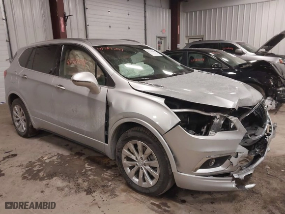 2017 Buick Envision Essence with VIN LRBFXBSA8HD095045, listed as a IAAI auction lot 41721241 with 35,181 mi miles. Bid and sale history available at carsss.com. Image 1.