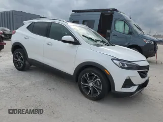 2021 Buick Encore GX Essence with VIN KL4MMFSL1MB144354, listed as a Copart auction lot 48575195 with 90,974 mi miles and Salvage title. Bid and sale history available at DreamBid. Image 4.