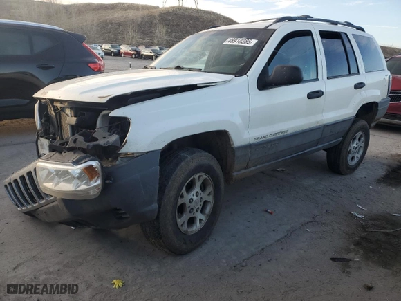 2001 Jeep Grand Cherokee Laredo with VIN 1J4GW48S91C617174, listed as a Copart auction lot 48918285 with 0 mi miles and Salvage Title. Bid and sale history available at carsss.com. Image 1.