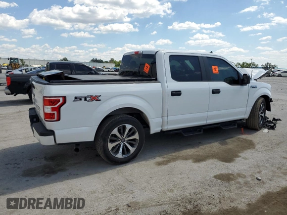 2020 Ford F-150 XL with VIN 1FTEW1CP3LFC46304, listed as a Copart auction lot 50800415 with 51,713 mi miles and Non Repairable. Bid and sale history available at DreamBid. Image 3.