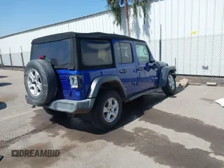 2018 Jeep Wrangler Unlimited Sport S z VIN 1C4HJXDG7JW299534, wystawiony jako IAAI lot #42321004 z przebiegiem 110 206 mil mil oraz . Historia ofert i sprzedaży dostępna na DreamBid. Obrazek 4.