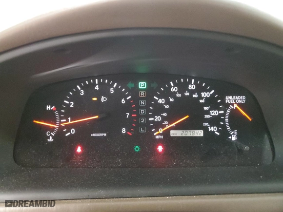 2001 Lexus ES 300 with VIN JT8BF28G710320436, listed as a Copart auction lot 46912265 with 207,842 mi miles and Clean Title. Bid and sale history available at carsss.com. Image 9.
