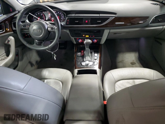 2015 Audi A6 Premium Plus with VIN WAUGFAFC7FN019738, listed as a Copart auction lot 54540785 with 135,950 mi miles and Salvage title. Bid and sale history available at DreamBid. Image 8.