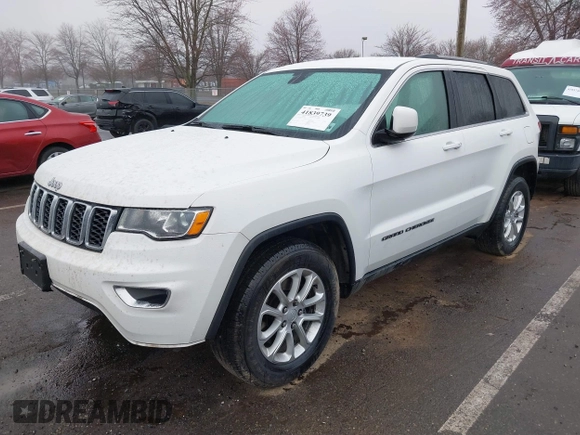 2021 Jeep Grand Cherokee Laredo X with VIN 1C4RJFAG1MC730698, listed as a IAAI auction lot 41839739 with 79,549 mi miles and . Bid and sale history available at DreamBid. Image 17.