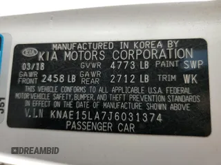 2018 Kia Stinger with VIN KNAE15LA7J6031374, listed as a Copart auction lot 46311994 with 120,722 mi miles and Salvage Title. Bid and sale history available at DreamBid. Image 13.