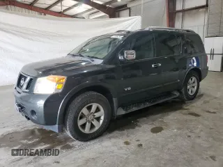2008 Nissan Armada LE z VIN 5N1BA08C28N603000, wystawiony jako Copart lot #67385254 z przebiegiem 178 405 mil mil oraz Szkoda całkowita • Salvage title. Historia ofert i sprzedaży dostępna na DreamBid. Obrazek 1.