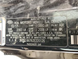 2018 Kia Forte LX with VIN 3KPFL4A76JE220126, listed as a Copart auction lot 47822295 with 153,252 mi miles and Salvage Title. Bid and sale history available at carsss.com. Image 12.