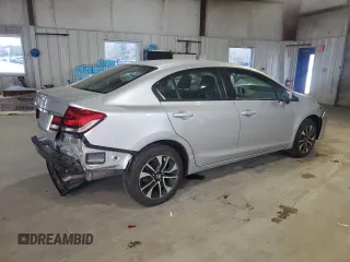 2015 Honda Civic EX with VIN 19XFB2F8XFE702789, listed as a Copart auction lot 54845435 with 19,367 mi miles and Clean Title. Bid and sale history available at DreamBid. Image 3.
