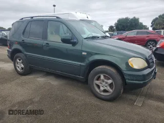 2001 Mercedes-Benz M-Class with VIN 4JGAB54E81A222262, listed as a Copart auction lot 74345414 with 0 mi miles and Non Repairable. Bid and sale history available at carsss.com. Image 4.