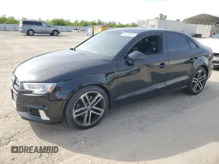 2017 Audi A3 Sedan Premium with VIN WAUAUGFF4H1060444, listed as a Copart auction lot 50250615 with 142,942 mi miles and Salvage Title. Bid and sale history available at carsss.com. Image 1.