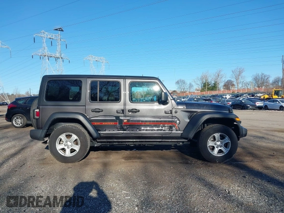 2020 Jeep Wrangler Unlimited Willys with VIN 1C4HJXDN6LW139789, listed as a IAAI auction lot 41882217 with 40,960 mi miles and . Bid and sale history available at DreamBid. Image 14.