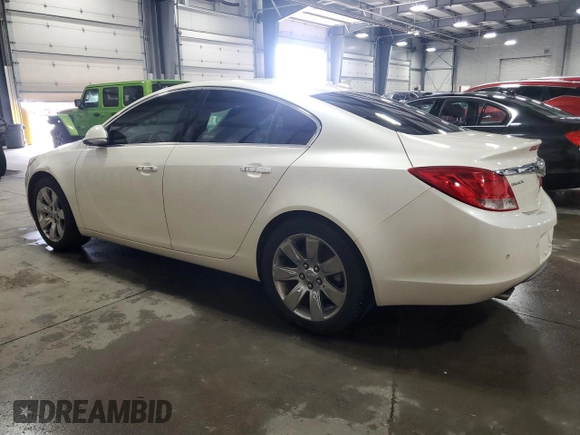 2012 Buick Regal Turbo Premium 2 with VIN 2G4GT5GV6C9149488, listed as a Copart auction lot 52606855 with 157,216 mi miles and Salvage title. Bid and sale history available at DreamBid. Image 2.