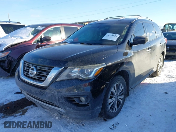 2017 Nissan Pathfinder SV z VIN 5N1DR2MN5HC629476, wystawiony jako IAAI lot #41325826 z przebiegiem 87 573 mil mil oraz . Historia ofert i sprzedaży dostępna na DreamBid. Obrazek 17.