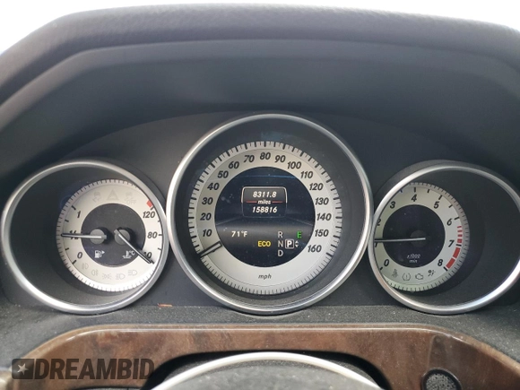 2014 Mercedes-Benz E 350 Luxury with VIN WDDHF8JB4EA814112, listed as a Copart auction lot 55331275 with 158,816 mi miles and Salvage Title. Bid and sale history available at DreamBid. Image 9.