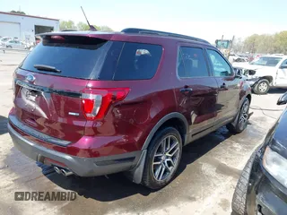 2018 Ford Explorer Sport with VIN 1FM5K8GT4JGB85463, listed as a IAAI auction lot 41914412 with 59,680 mi miles and . Bid and sale history available at DreamBid. Image 4.