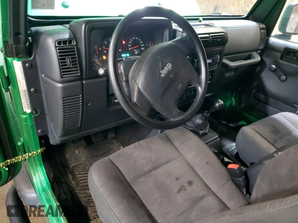 2005 Jeep Wrangler X с VIN 1J4FA39S35P305742, выставлен на аукционе Copart как лот 57124995 с пробегом 159 419 миль миль и Списание • Salvage title. История ставок и продаж доступна на DreamBid. Изображение 8.