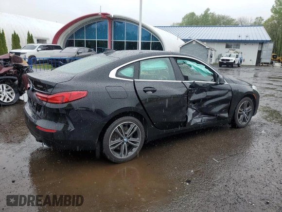 2021 BMW 2 Series 228i xDrive with VIN WBA73AK07M7H58410, listed as a Copart auction lot 55775995 with 76,921 mi miles and Salvage title. Bid and sale history available at DreamBid. Image 3.