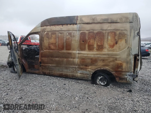 2021 Ford Transit Cargo with VIN 1FTBR1X87MKA53689, listed as a Copart auction lot 84037174 with Not Provided miles and Salvage Title. Bid and sale history available at DreamBid. Image 2.