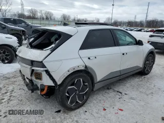 2023 Hyundai Ioniq 5 Limited with VIN KM8KR4AE6PU223741, listed as a Copart auction lot 46472595 with 12,559 mi miles and Salvage title. Bid and sale history available at DreamBid. Image 3.