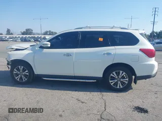 2019 Nissan Pathfinder S with VIN 5N1DR2MNXKC640870, listed as a IAAI auction lot 41490215 with 82,823 mi miles and . Bid and sale history available at DreamBid. Image 14.