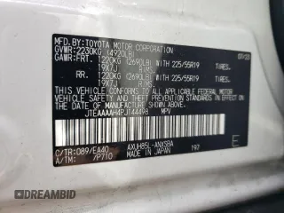 2023 Toyota Venza LE with VIN JTEAAAAH4PJ144498, listed as a Copart auction lot 71479224 with 12,933 mi miles and Salvage Title. Bid and sale history available at carsss.com. Image 13.