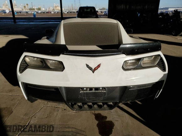 2017 Chevrolet Corvette Z06 1LZ with VIN 1G1YP2D64H5601413, listed as a Copart auction lot 83412254 with 0 mi miles and Clean Title. Bid and sale history available at carsss.com. Image 6.