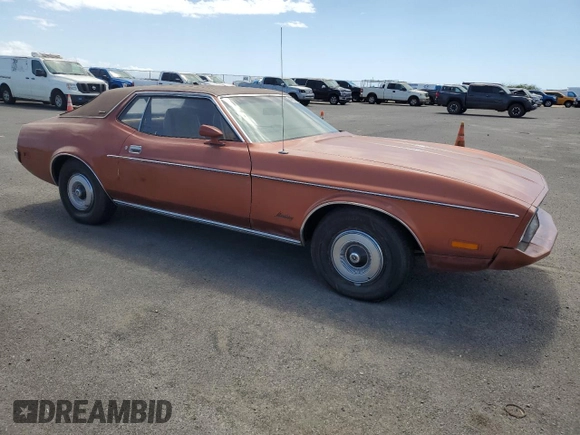 1973 Ford Mustang с VIN 3F04H211483, выставлен на аукционе Copart как лот 46838105 с пробегом 65 171 миль миль и Чистый • Clean title. История ставок и продаж доступна на DreamBid. Изображение 4.