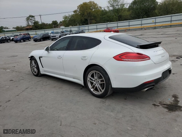 2015 Porsche Panamera 4 with VIN WP0AA2A7XFL001351, listed as a Copart auction lot 71398614 with 51,125 mi miles and Salvage Title. Bid and sale history available at carsss.com. Image 2.