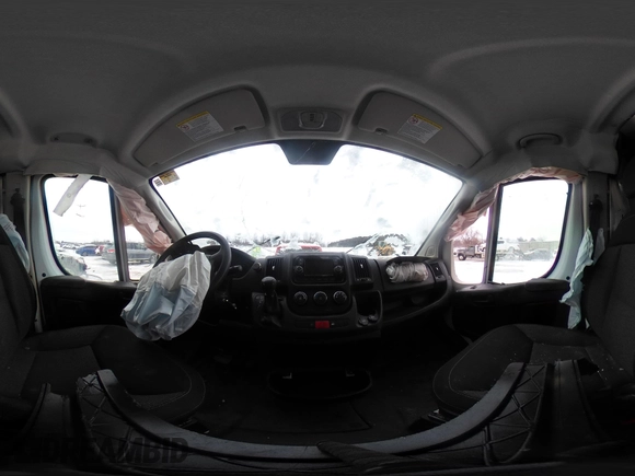 2018 Ram ProMaster Cargo with VIN 3C6URVJG6JE141767, listed as a IAAI auction lot 41533451 with 92,184 mi miles. Bid and sale history available at carsss.com. Image 19.